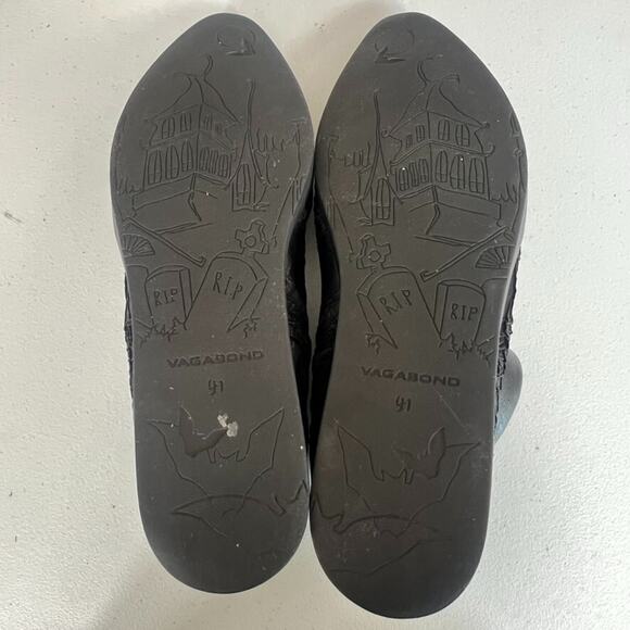 VagaBond Women's Boots Size US 10.5 EU 41 Leather Black Wingtip J Toe - Picture 15 of 15